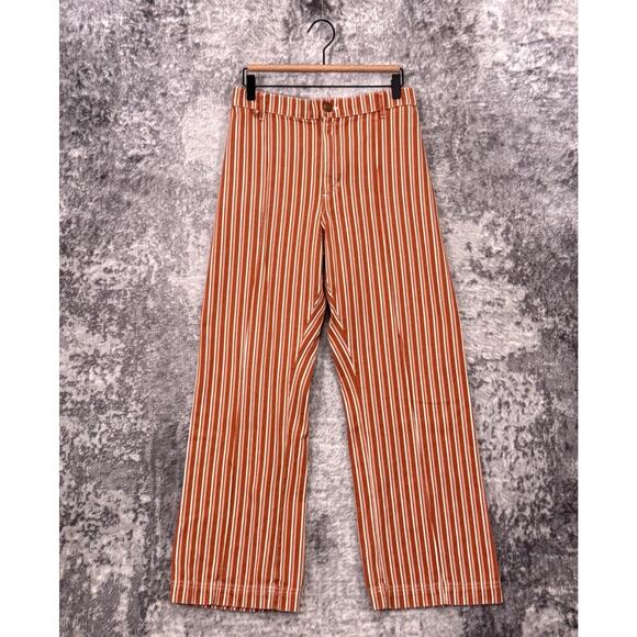 Big Bud Press Pants - Big Bud Press Western Pants Medium Womens Orange Striped